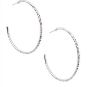 Kendra Scott Val Silver Hoop Earrings